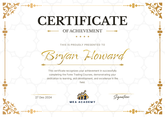 Trading Education Certificate Preview